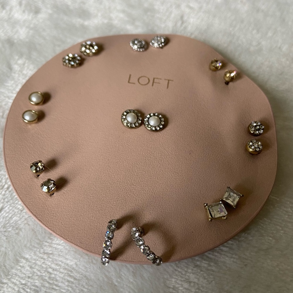 🆕 Loft Metallic Stud Earring Set